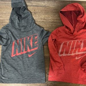 Nike Dri-fit long sleeve shirt with hood size 2T